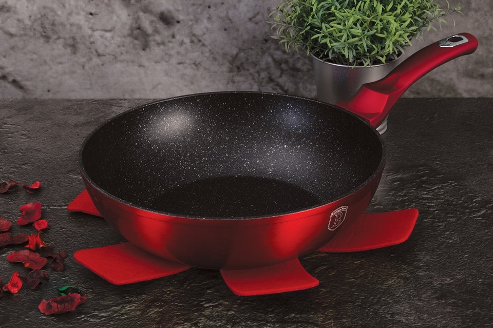 Wok 28 cm Berlinger Haus BH/1267N Metallic Burgundy Line