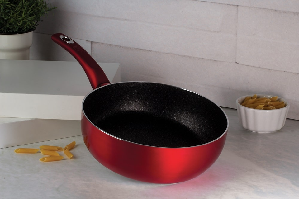 Flip Frying Pan 26 cm Berlinger Haus BH/1302 Burgundy