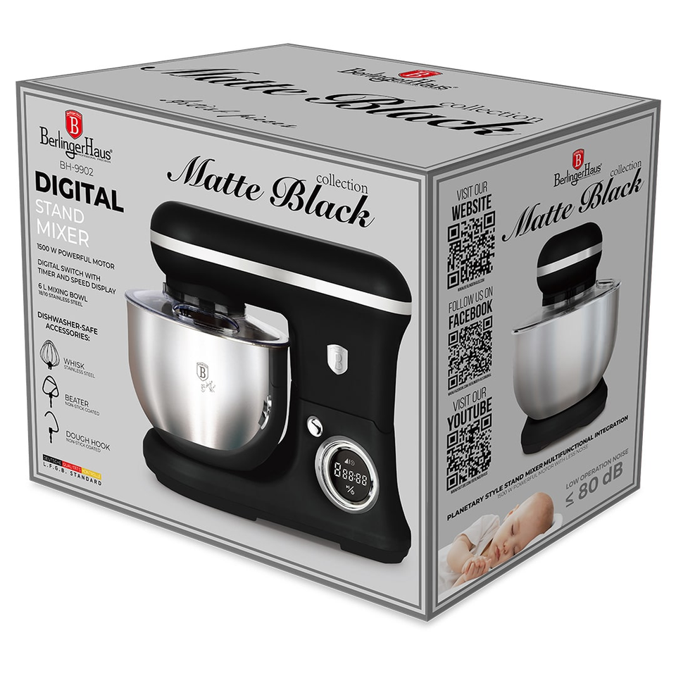 Planetary Stand Mixer 6L, 1500W, Berlinger Haus BH9902