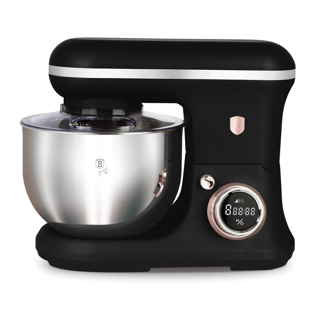 Planetary Stand Mixer 6L, 1500W, Black–Rose Gold – Berlinger Haus BH9897