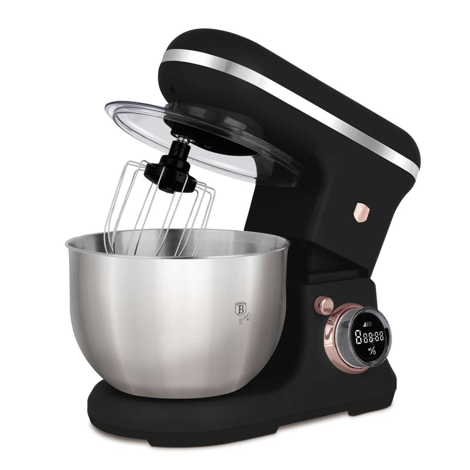 Planetary Stand Mixer 6L, 1500W, Black–Rose Gold – Berlinger Haus BH9897