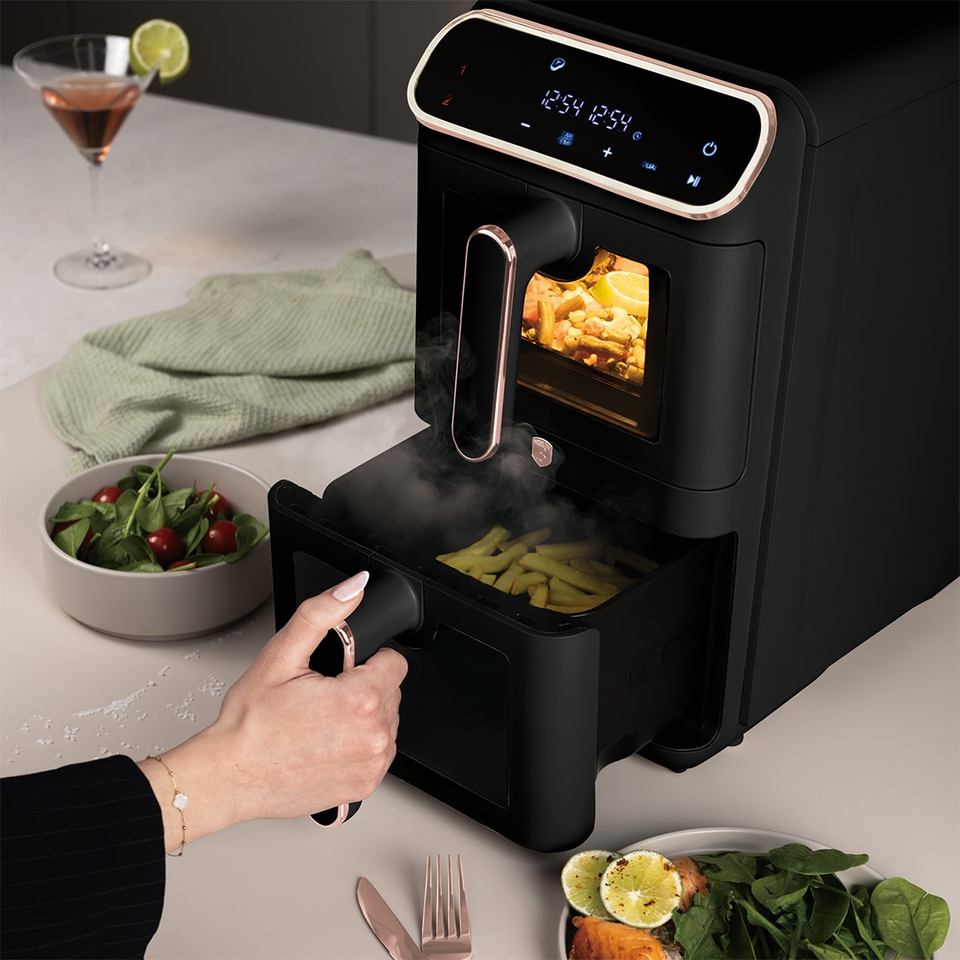 Dual Basket Air Fryer 11L 5.5L + 5.5L, Berlinger Haus BH9802