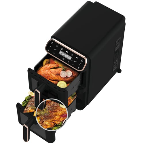 Dual Basket Air Fryer 11L 5.5L + 5.5L, Berlinger Haus BH9802
