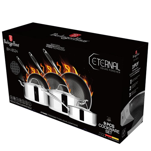 9-Piece Cookware Set, Eternal Berlinger Haus BH8524