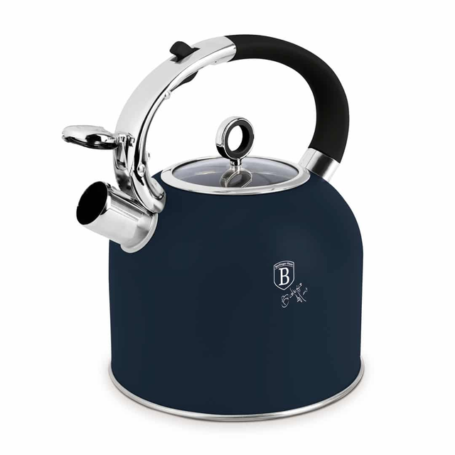 Kettle with Glass Lid 3.0L, Matt Blue Berlinger Haus BH8918