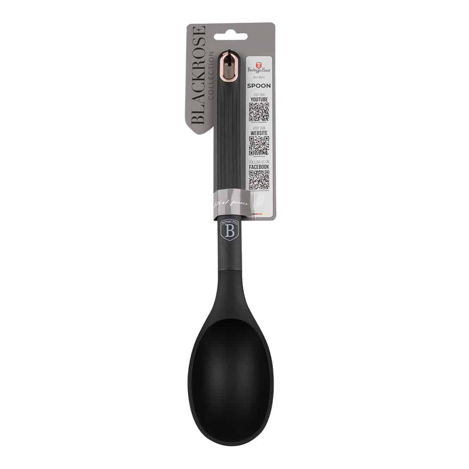 Cooking Spoon | Black – Rose Gold | Berlinger Haus BH8612