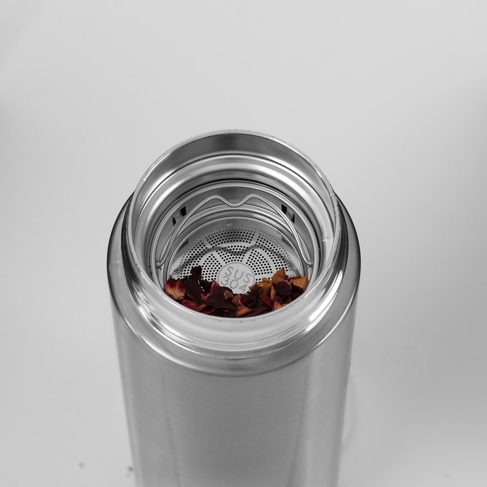 Drinking Bottle with LED Temperature Display, 450 ml | Rose Gold | Berlinger Haus BH7954