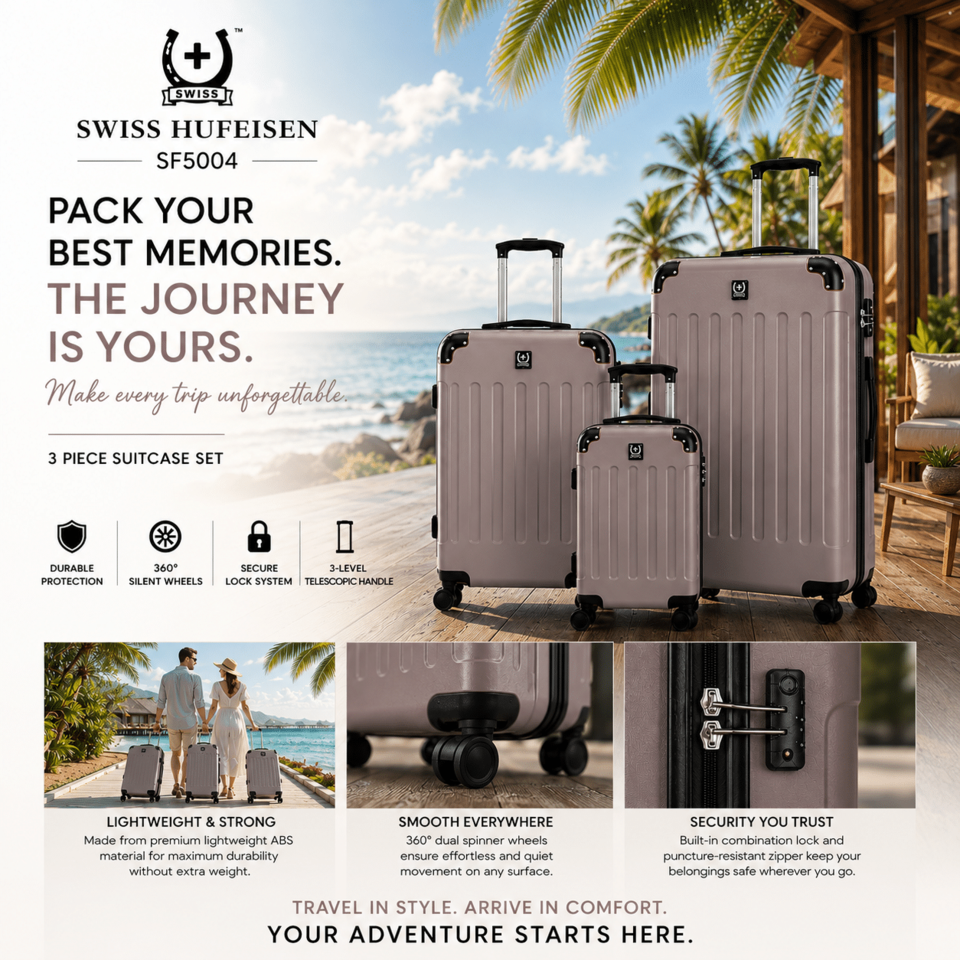 3-Piece Suitcase Set Berlinger Haus SF5004