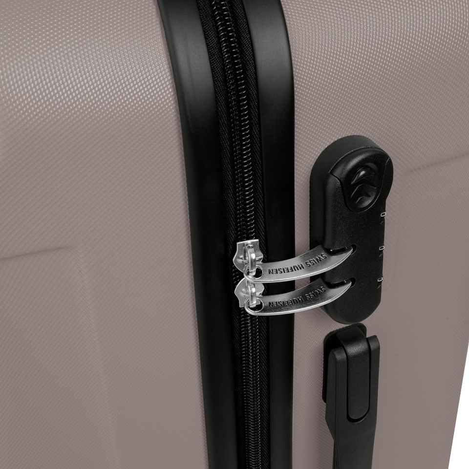 3-Piece Suitcase Set | Taupe – Rose Gold | Swiss Hufeisen Berlinger Haus SF5004