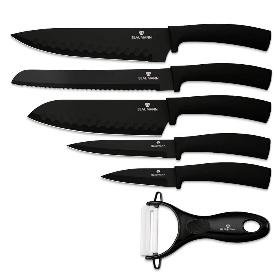 6-Piece Knife Set | Black | Blaumann BL5136