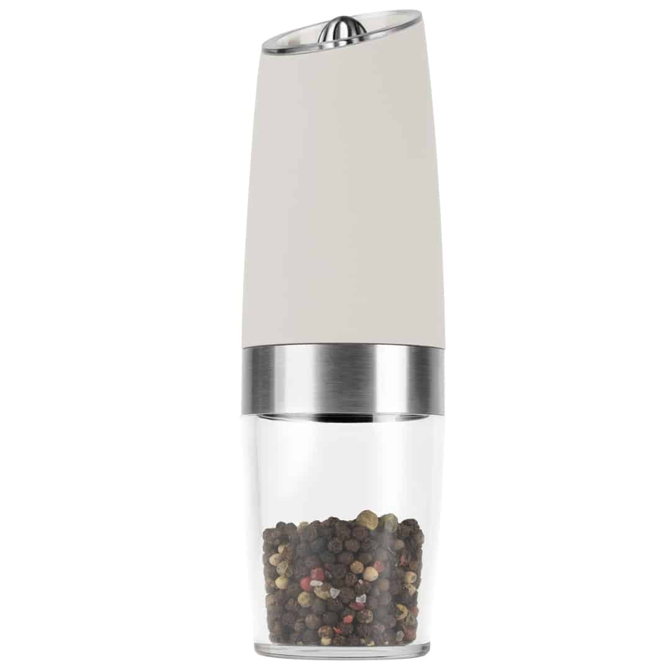 🧂 Gravity Pepper & Salt Mill Set, 2 pcs | Matt Cream | Sahara Berlinger Haus BH9542