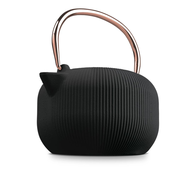 Cast Iron Teapot, 1 L | Black – Rose Gold | Berlinger Haus BH8941