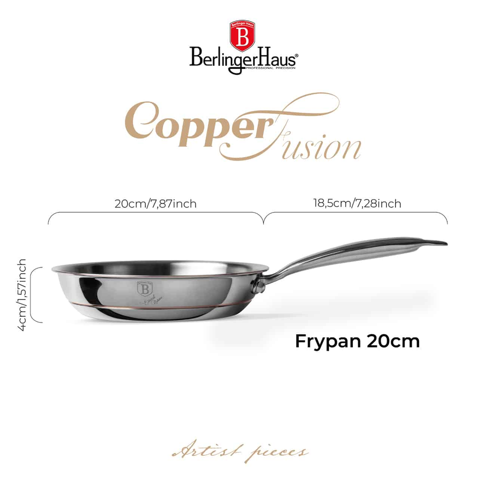 Frypan, 20 cm | Copper Touch Collection | Berlinger Haus BH8807