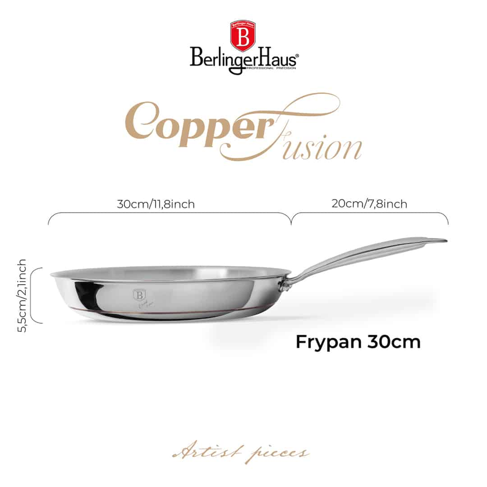 Frypan, 30 cm | Copper Touch Collection | Berlinger Haus BH8810