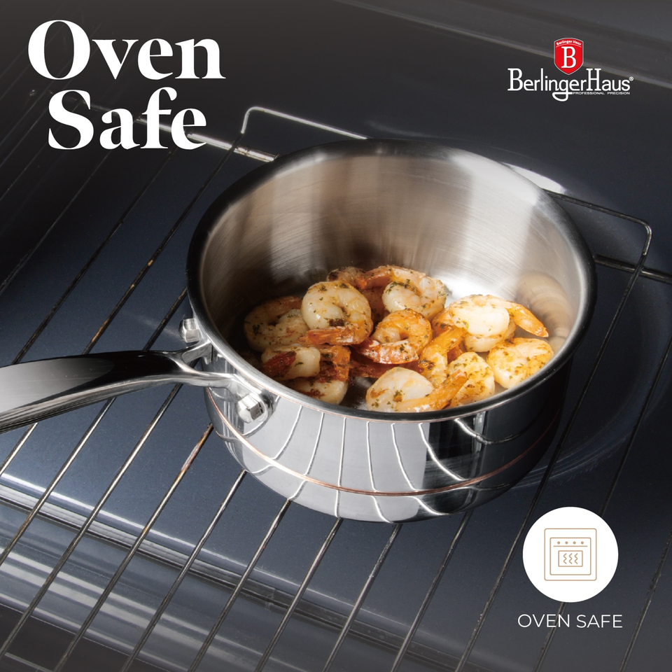 Saucepan with Lid, 16 cm | Copper Touch Collection | Berlinger Haus BH8811