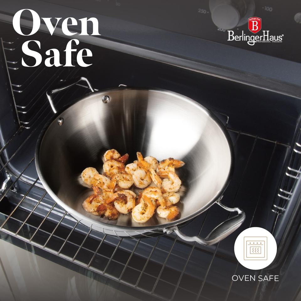 Wok with Lid, 24 cm | Copper Touch Collection | Berlinger Haus BH8812
