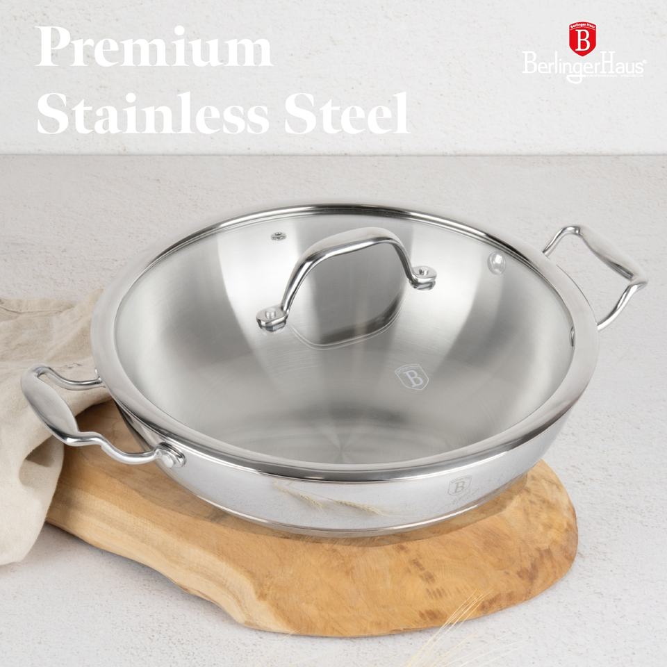Wok with Lid, 24 cm | Copper Touch Collection | Berlinger Haus BH8812