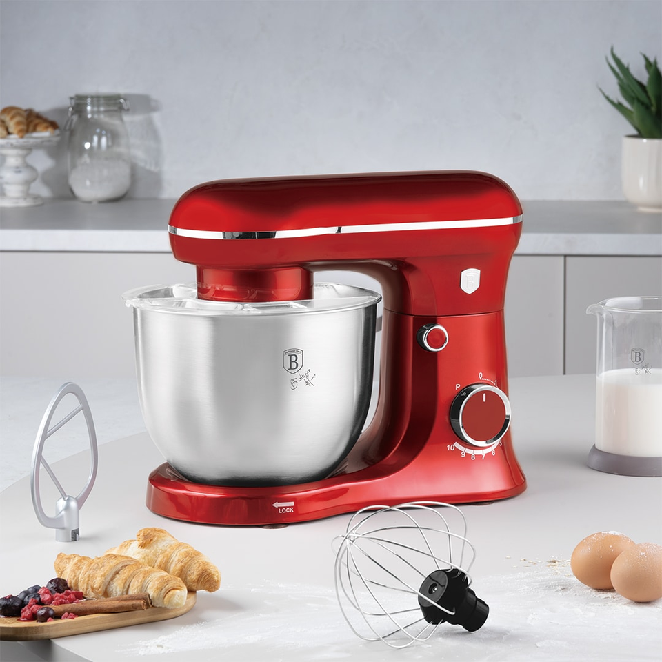 Planetary Stand Mixer | 5 L | Burgundy | Berlinger Haus BH9864