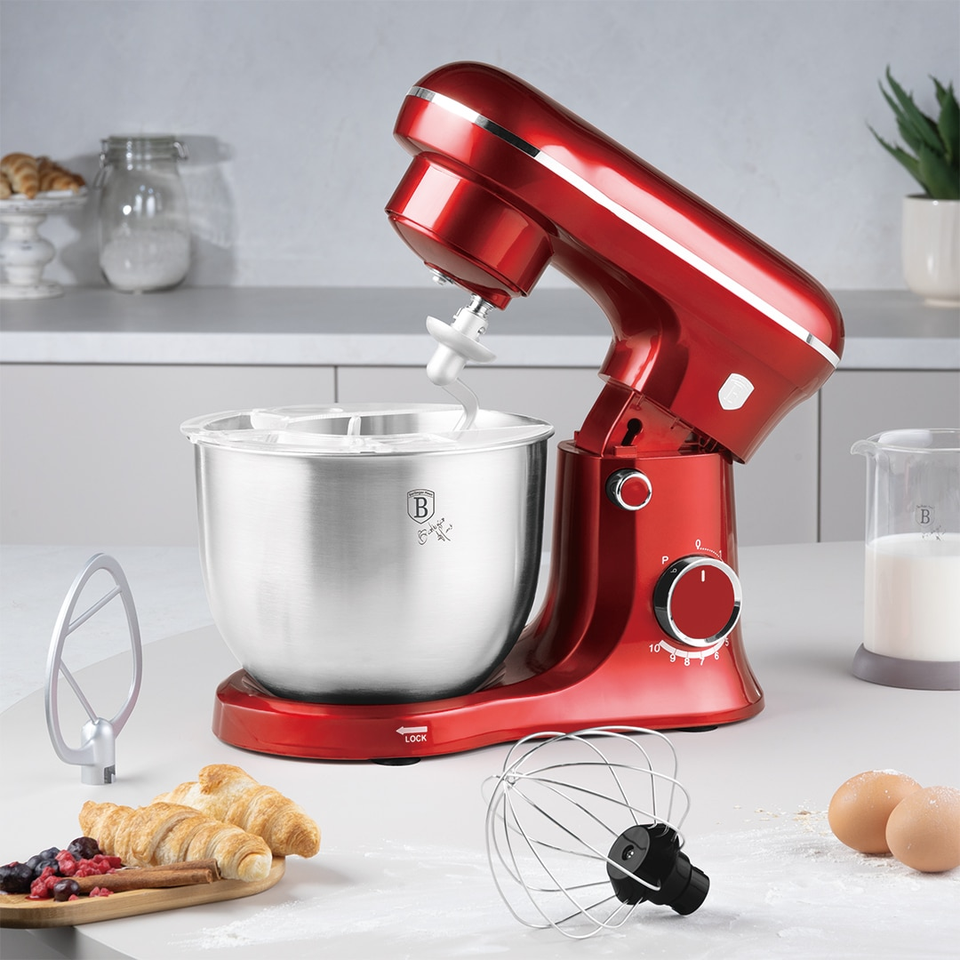 Planetary Stand Mixer | 5 L | Burgundy | Berlinger Haus BH9864