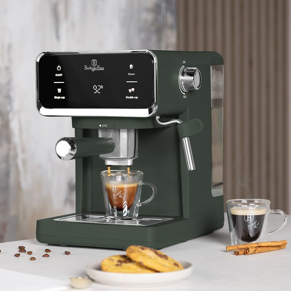 Digital Espresso Coffee Maker, 3 in 1 Berlinger Haus BH9850