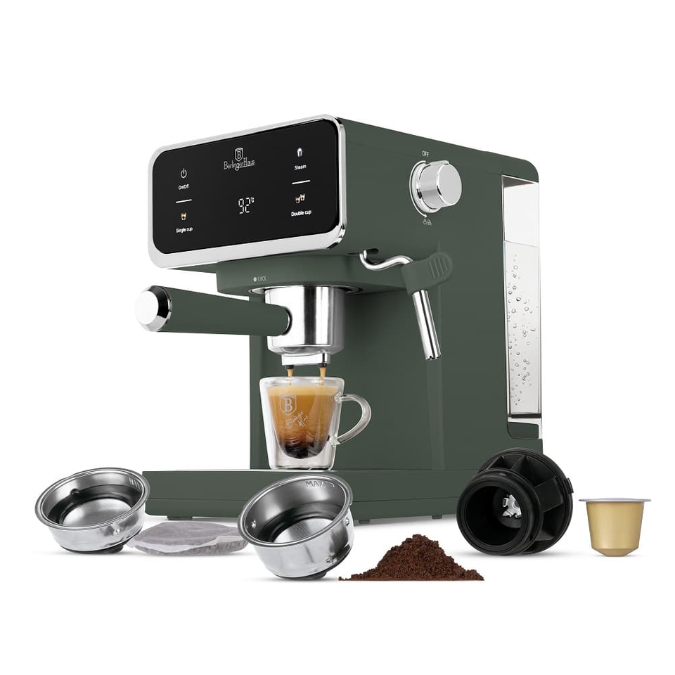 Digital Espresso Coffee Maker, 3 in 1 Berlinger Haus BH9850