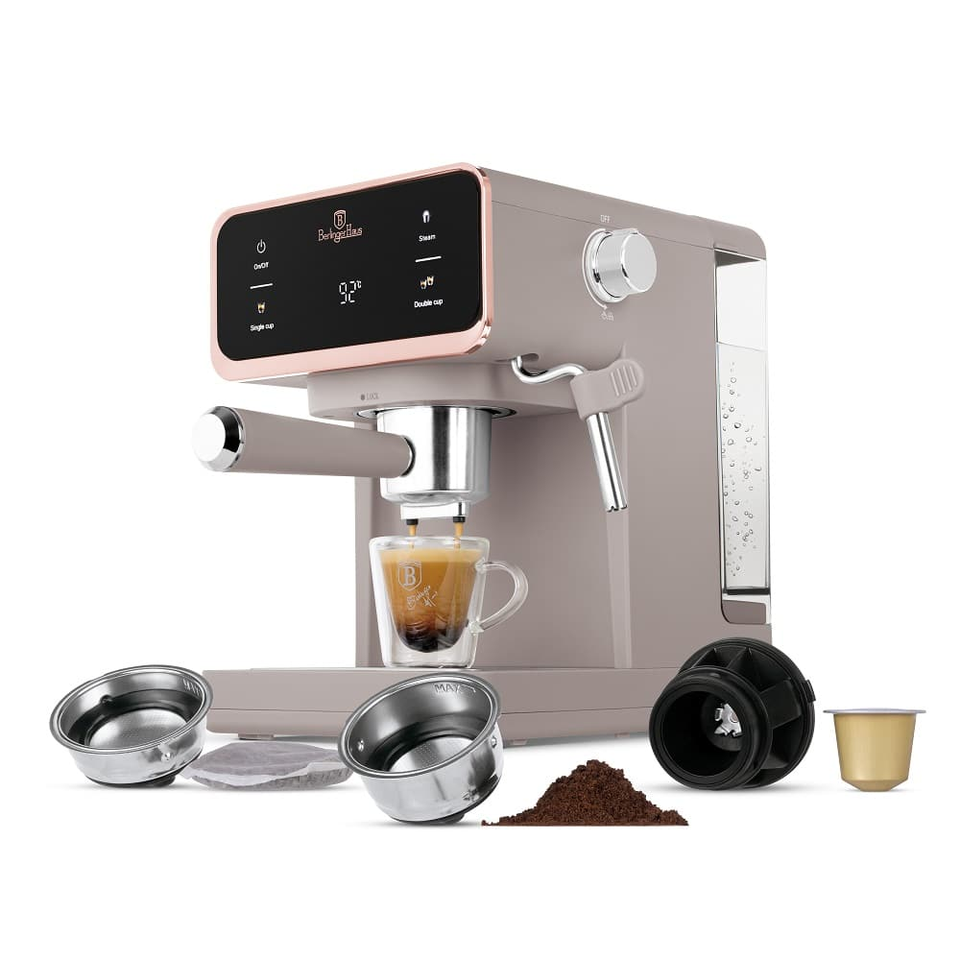 Digital Espresso Coffee Maker, 3 in 1 Berlinger Haus BH9846