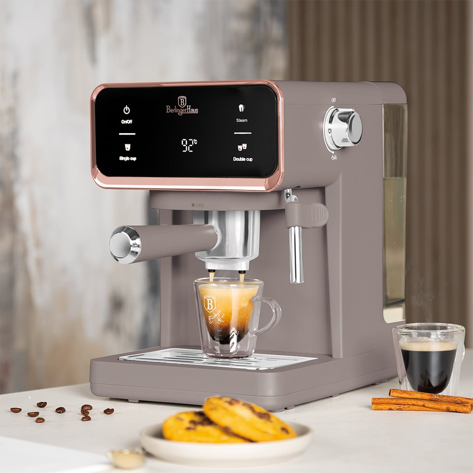 Digital Espresso Coffee Maker, 3 in 1 Berlinger Haus BH9846
