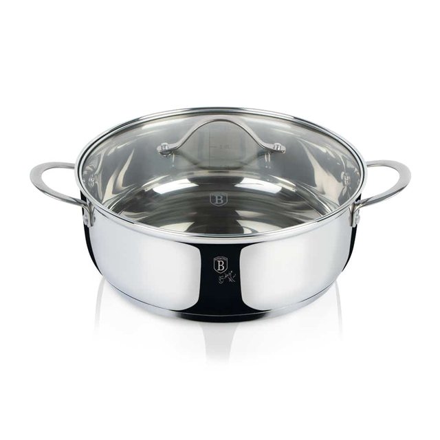 Shallow Pot with Lid, 24 cm – Silver Jewellery Collection Berlinger Haus BH6589