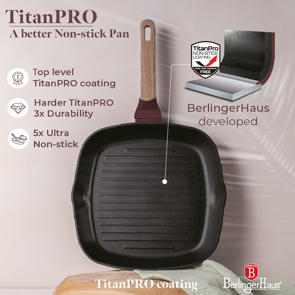 Grill Pan, 28 cm Leonardo Nordic Berlinger Haus BH8297