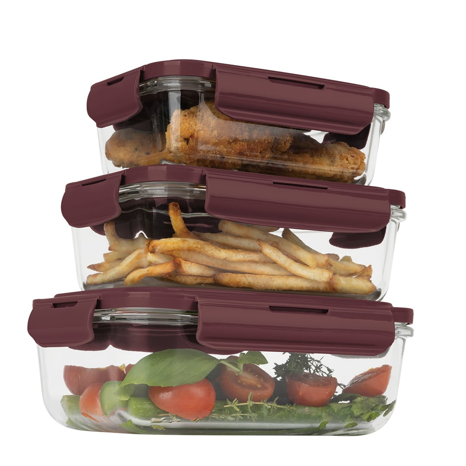 3-Piece Glass Food Container Set,Berlinger Haus BH8790