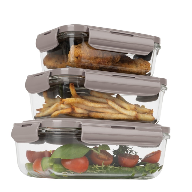 3-Piece Container Set, Taupe Berlinger Haus BH8792