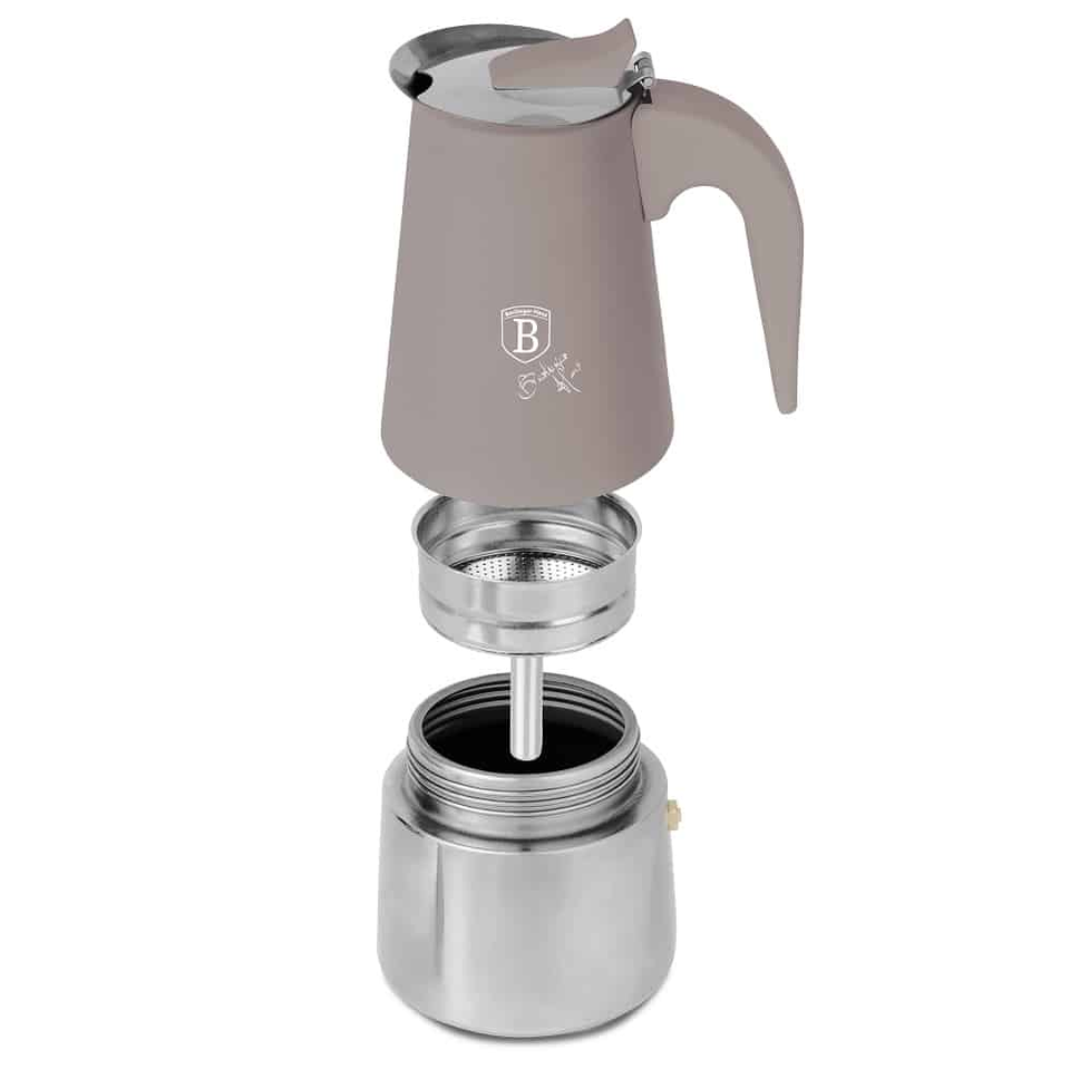 Coffee Maker, 6 Cups, Matt Taupe – Berlinger Haus BH8910