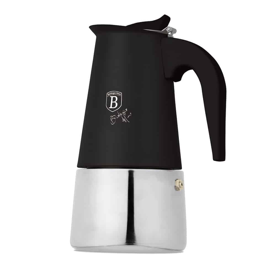 Coffee Maker, 6 Cups, Matt Black | Induction Compatible | Berlinger Haus BH8912