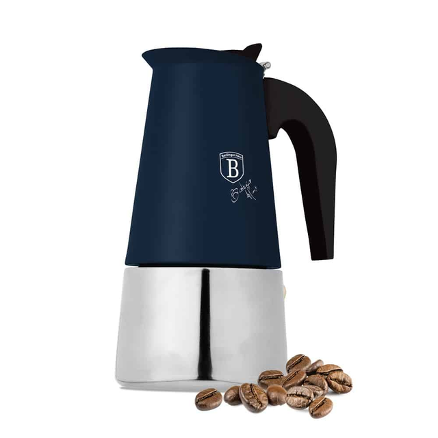 Coffee Maker, 6 Cups, Matt Blue | Induction Compatible | Berlinger Haus BH8913