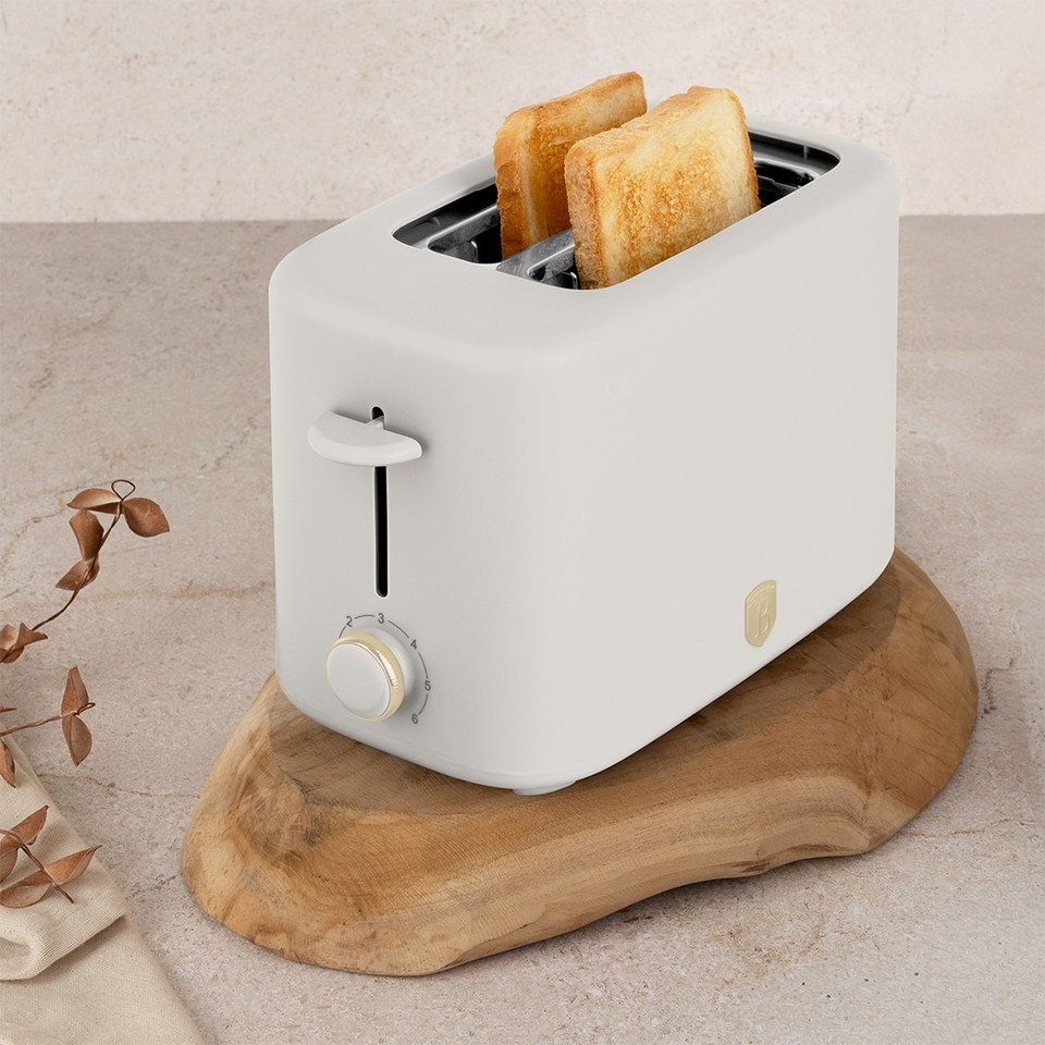 Toaster with Cover, Sahara Matt Cream | Berlinger Haus