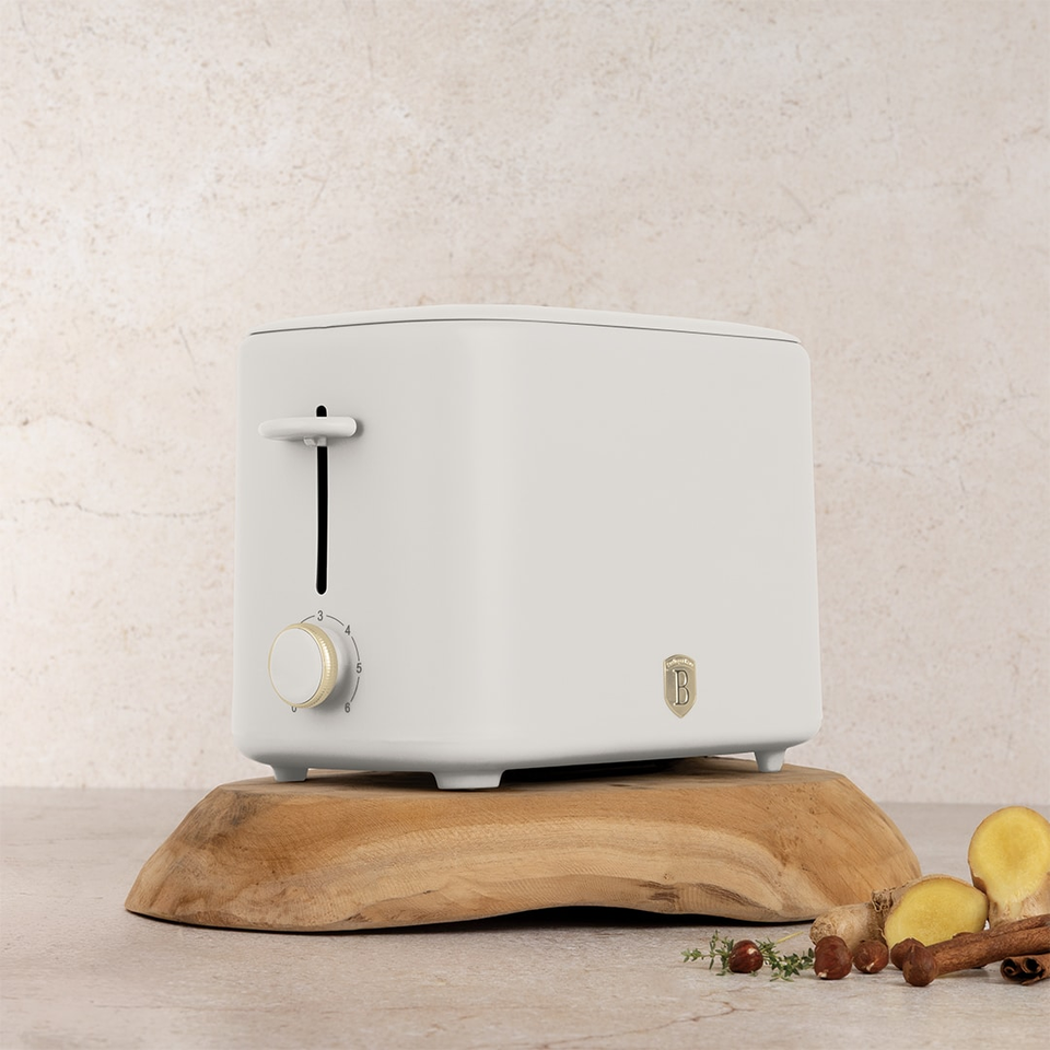 Toaster with Cover, Sahara Matt Cream | Berlinger Haus