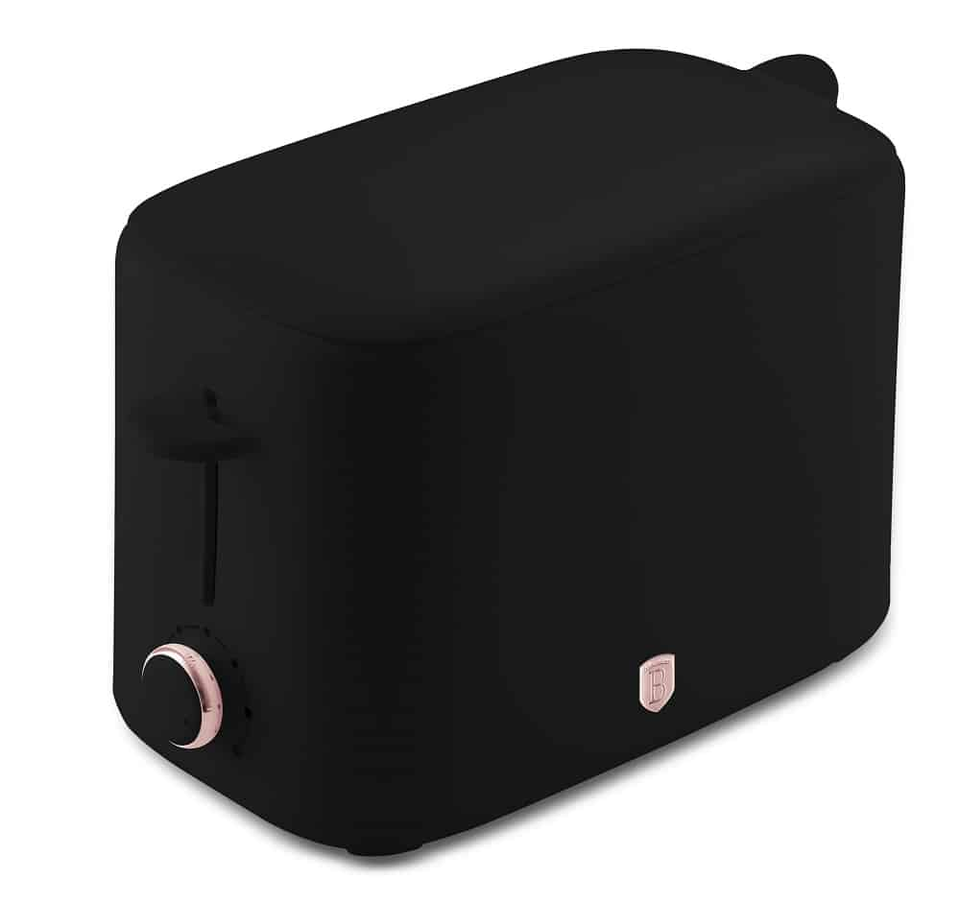 Toaster with Cover, Black–Rose Gold | Berlinger Haus BH9702