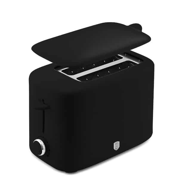 Toaster with Cover, Black–Silver | Berlinger Haus BH9703
