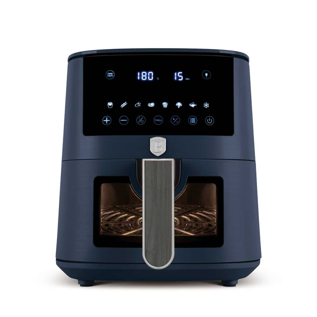 Air Fryer, 5 L with Visible Window – Matt Blue | Berlinger Haus BH9760