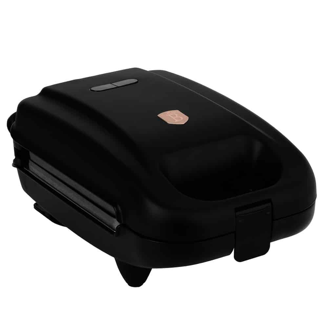 3 in 1 Sandwich Maker with Detachable Plates | Black–Rose Gold | Berlinger Haus BH9832