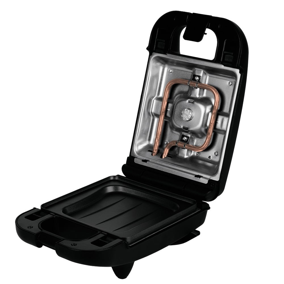 3 in 1 Sandwich Maker with Detachable Plates | Black–Rose Gold | Berlinger Haus BH9832