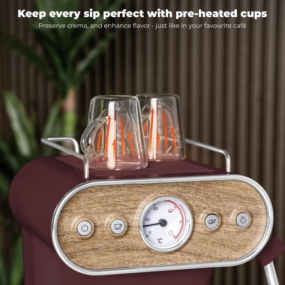 Espresso Coffee Maker, 3 in 1 | Leonardo Berlinger Haus BH9855