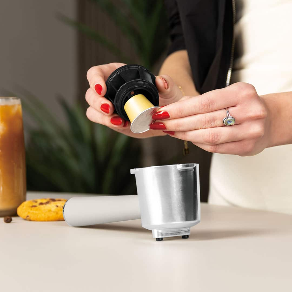 Digital Espresso Coffee Maker, 3 in 1 | Sahara Matt Cream | Berlinger Haus BH9847