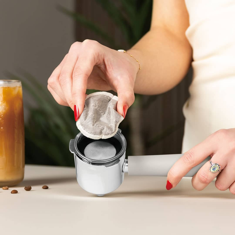 Digital Espresso Coffee Maker, 3 in 1 | Sahara Matt Cream | Berlinger Haus BH9847