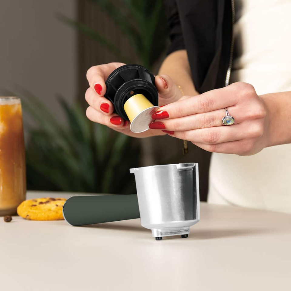 Espresso Coffee Maker, 3 in 1 | Matt Green | Berlinger Haus BH9857
