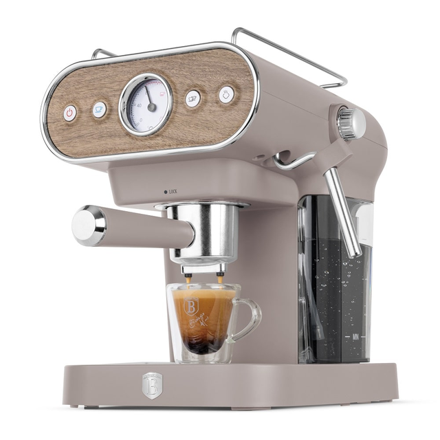 Espresso Coffee Maker, 3 in 1 | Matt Taupe | Berlinger Haus BH9856