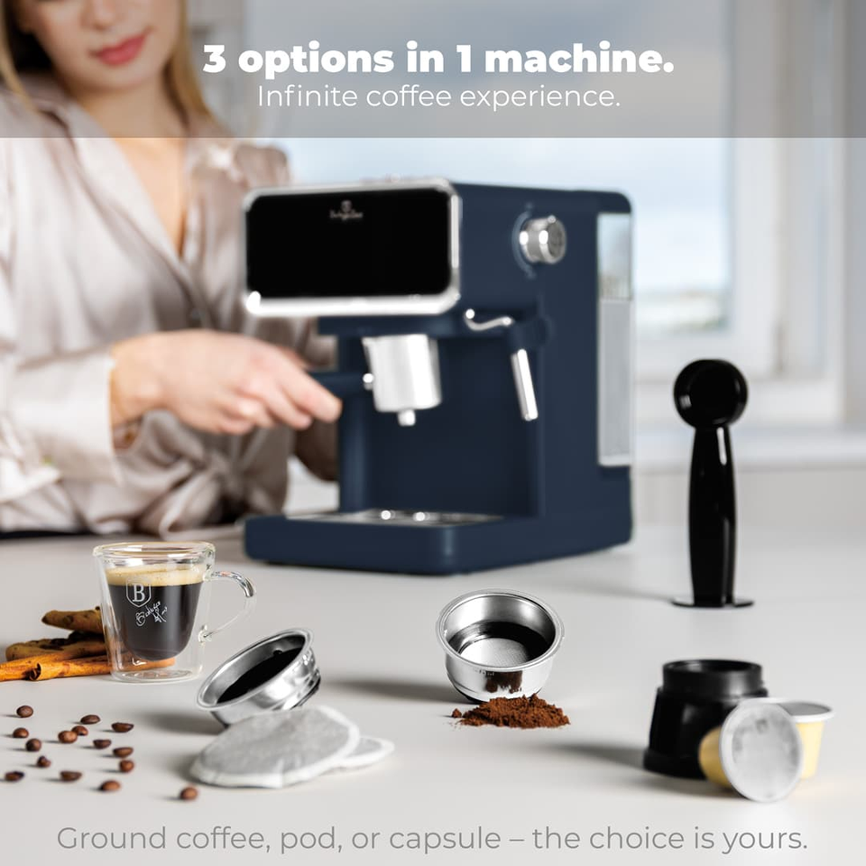 Espresso Coffee Maker, 3 in 1 Berlinger Haus BH9853