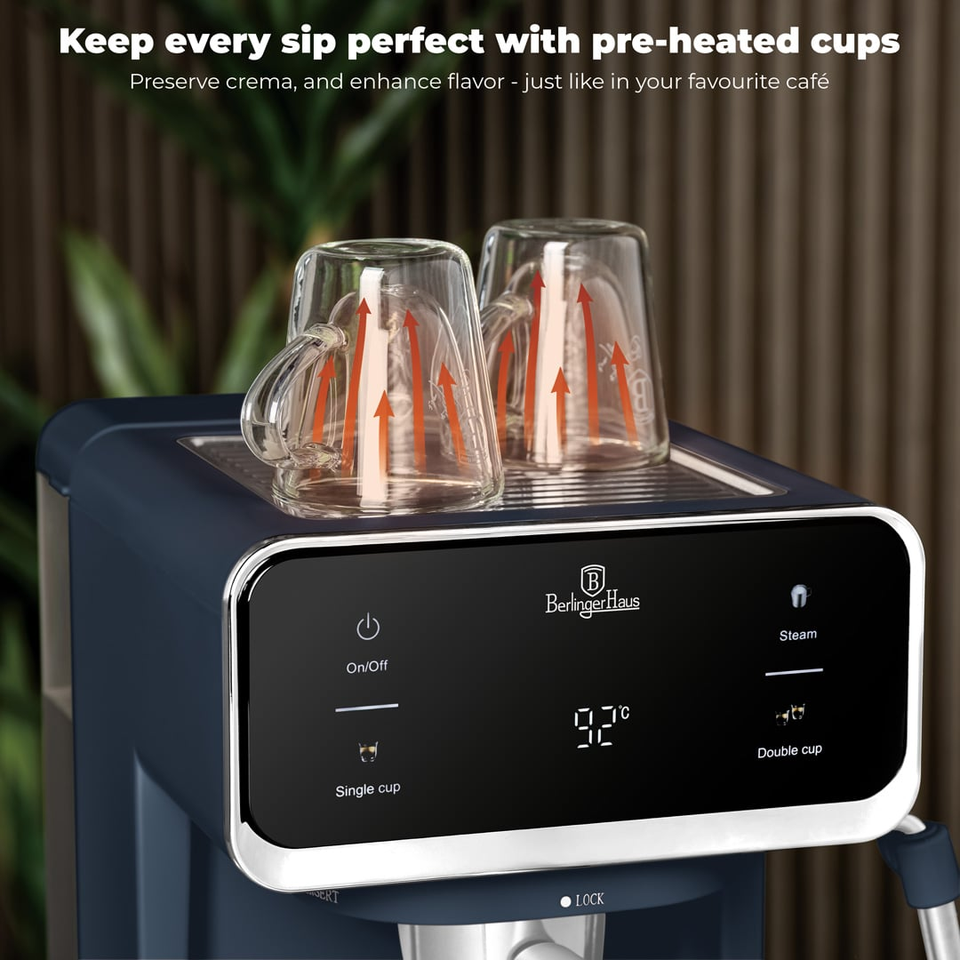 Espresso Coffee Maker, 3 in 1 Berlinger Haus BH9853