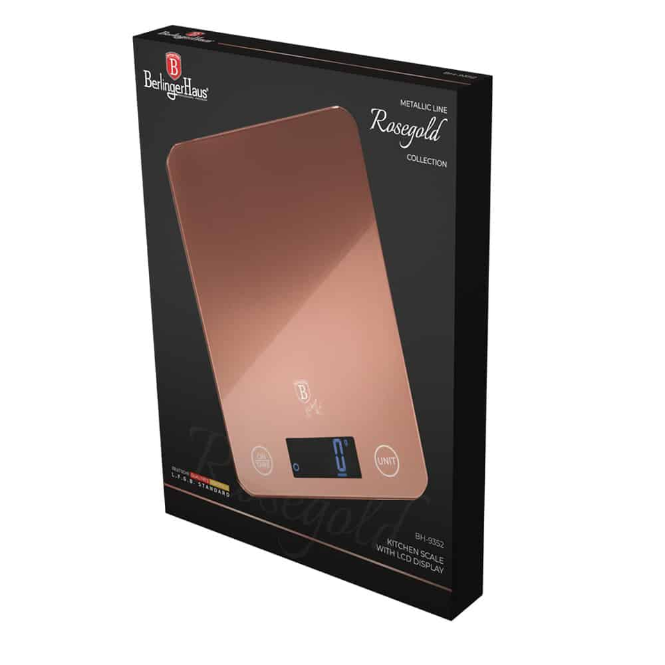 Digital Glass Kitchen Scale, 5 kg Berlinger Haus BH9352