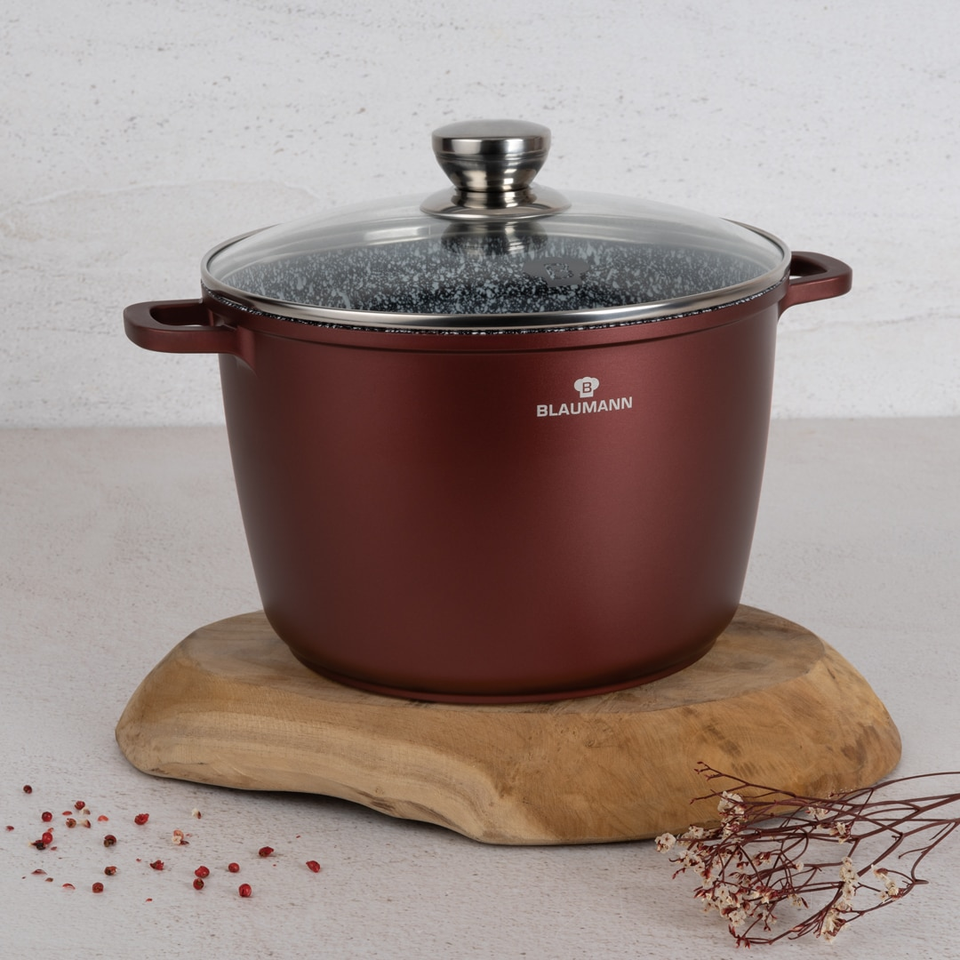 Stock Pot with Lid, 24 cm Blaumann BL4087 | Cera Stone